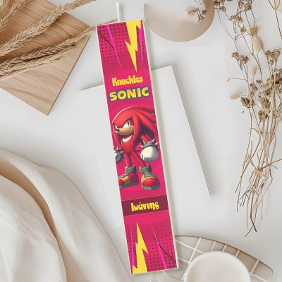 Λαμπάδα Sonic Knuckles Τυπωμένη