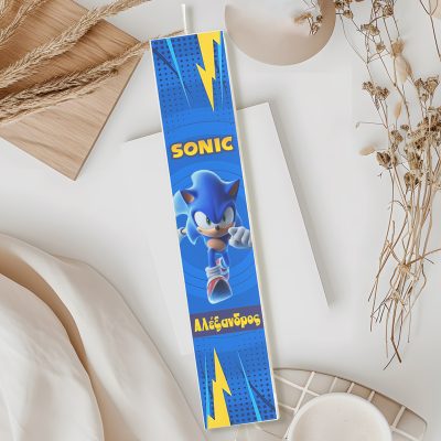 Λαμπάδα Sonic Τυπωμένη