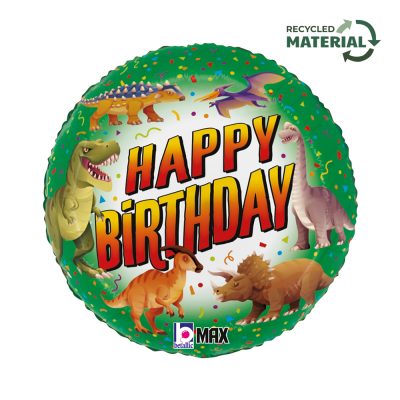18 Μπαλόνι Δεινόσαυροι 'Happy Birthday'