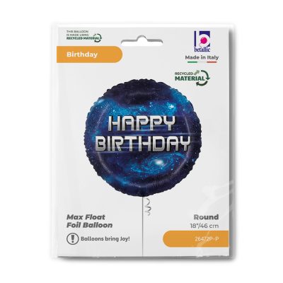Μπαλόνι Γαλαξίας Happy Birthday 18'