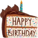 28 Μπαλόνι κομμάτι Τούρτας 'Happy Birthday' 