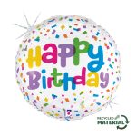18 Μπαλόνι κονφετί 'Happy Birthday'