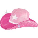 26 Μπαλόνι ροζ Καπέλο Cowgirl