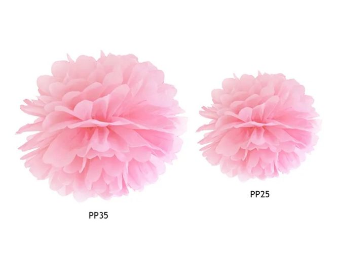 Ροζ χάρτινο Pom Pom