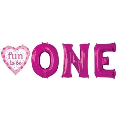 Σετ Μπαλόνια “Fun to be One” κοριτσάκι 4 τεμ