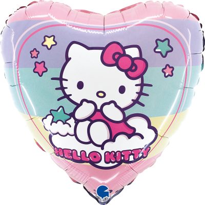 18 Μπαλόνι Καρδιά Hello Kitty