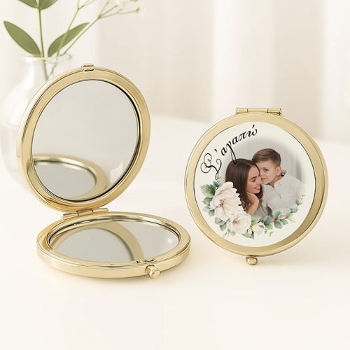 Καθρεφτάκι για Μαμά Με Φωτογραφία Φλοράλ