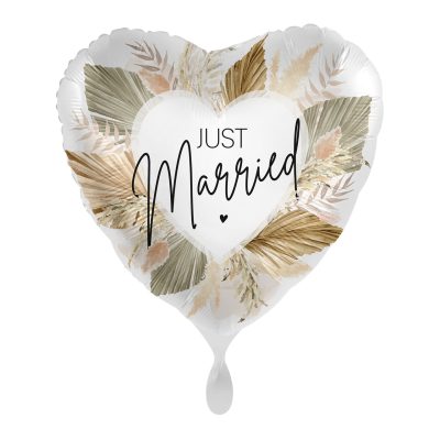 Μπαλόνι Just Married Φλοράλ 18