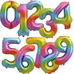 Μπαλόνια Αριθμοί Rainbow 76cm - 30