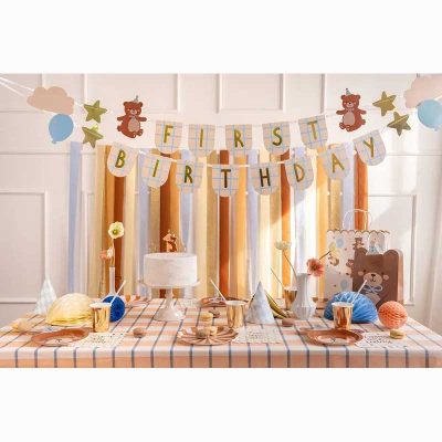 Μπάνερ 1st Birthday με αρκουδάκια 2.55m