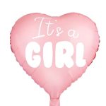 18 Μπαλόνι ροζ καρδιά It's a Girl