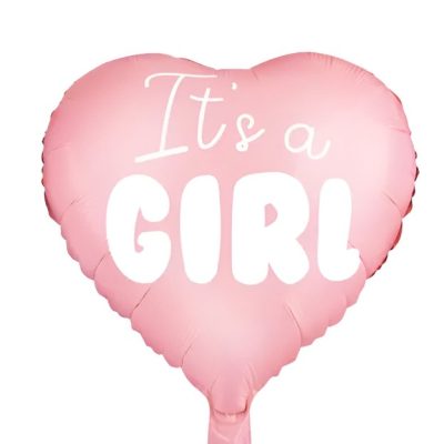 18 Μπαλόνι ροζ καρδιά It's a Girl