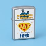 Αναπτήρας Μεταλλικός Τύπου Zippo - DAD Is My Hero