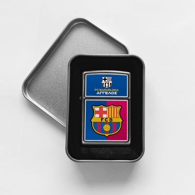 Αναπτήρας Μεταλλικός Τύπου Zippo - FC Barcelona