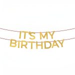 Χρυσή Γιρλάντα - It's My Birthday 3m