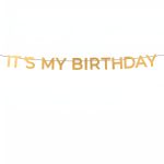 Χρυσή Γιρλάντα - It's My Birthday 3m