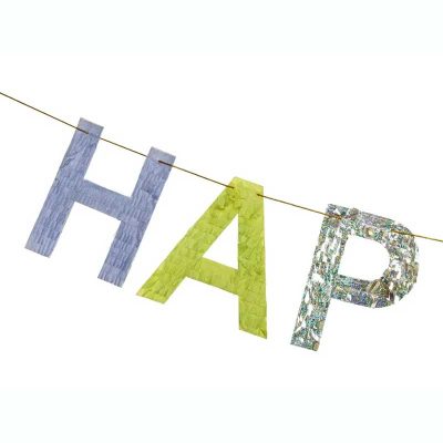 Γιρλάντα Happy Birthday Με Πολύχρωμα Γράμματα 220 cm