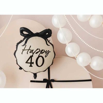 26 Μπαλόνι Happy 40 Με φιόγκο