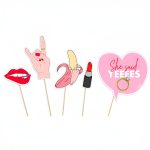 Photobooth Props “She said Yes!” 5 τεμ