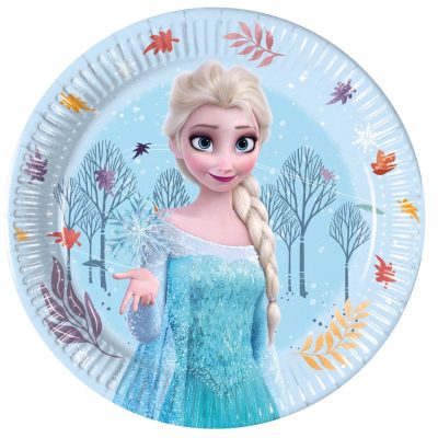 Πιάτα γλυκού Έλσα Frozen 8 τεμ
