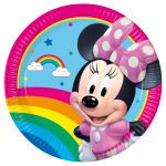Πιάτα φαγητού Minnie - Rainbow 8 τεμ