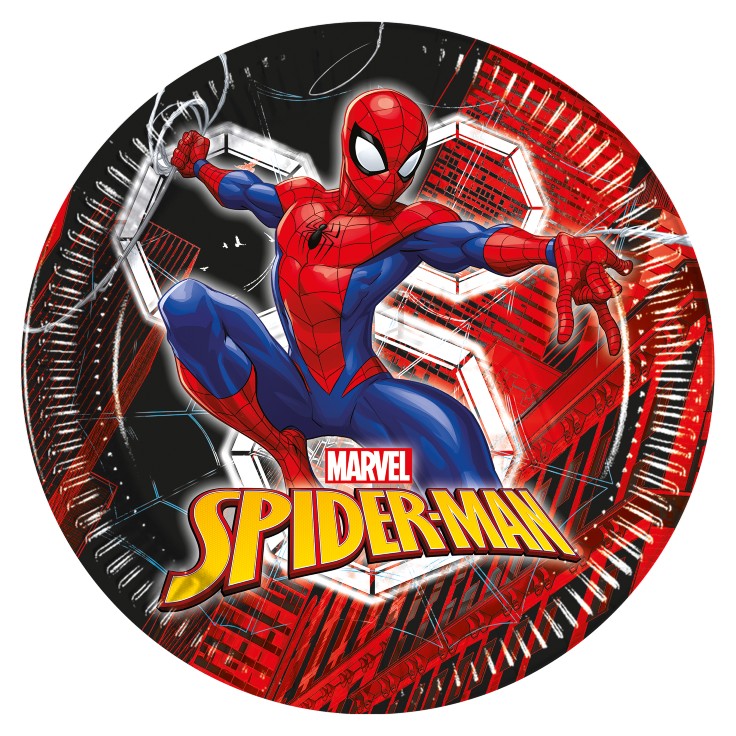 Πιάτα φαγητού Spiderman - World of Web 8 τεμ Πιάτα φαγητού Spiderman - World of Web 8 τεμ
