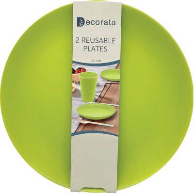 Πιάτα πολλαπλών χρήσεων Lime 20cm 2 τεμ