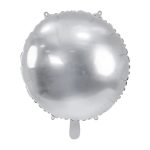 17'' Μπαλόνι στρογγυλό ασημί