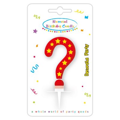 Κεράκι αστεράκια ερωτηματικό