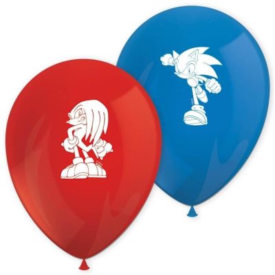 Λάτεξ μπαλόνια Sonic 8 τεμ