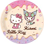 Πιάτα πάρτι Hello Kitty & Kuromi 8 τεμ