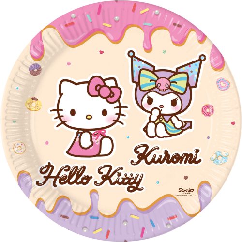 Πιάτα πάρτι Hello Kitty & Kuromi 8 τεμ