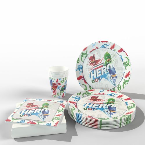 Πιάτα Πάρτυ Pj Masks 8 τεμ