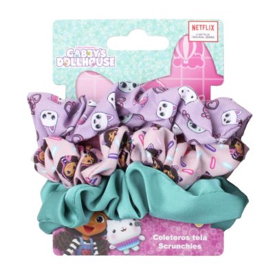 Scrunchies μαλλιών Gabby's Dollhouse 3 τεμ
