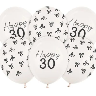 Σετ Μπαλόνια Happy 30 6 τεμ