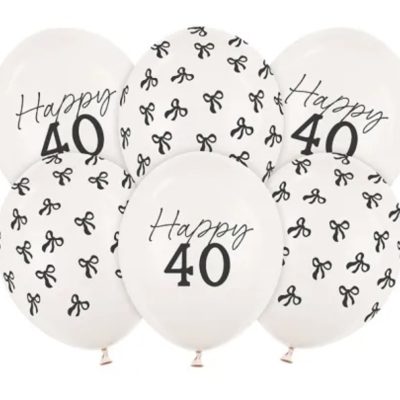 Σετ Μπαλόνια Happy 40 6 τεμ