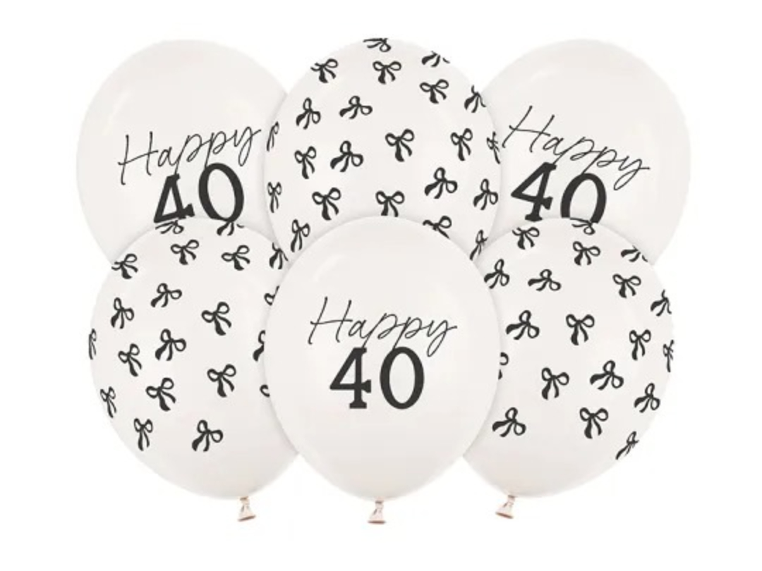 Σετ Μπαλόνια Happy 40 6 τεμ Σετ Μπαλόνια Happy 40 6 τεμ