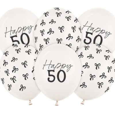 Σετ Μπαλόνια Happy 50 6 τεμ