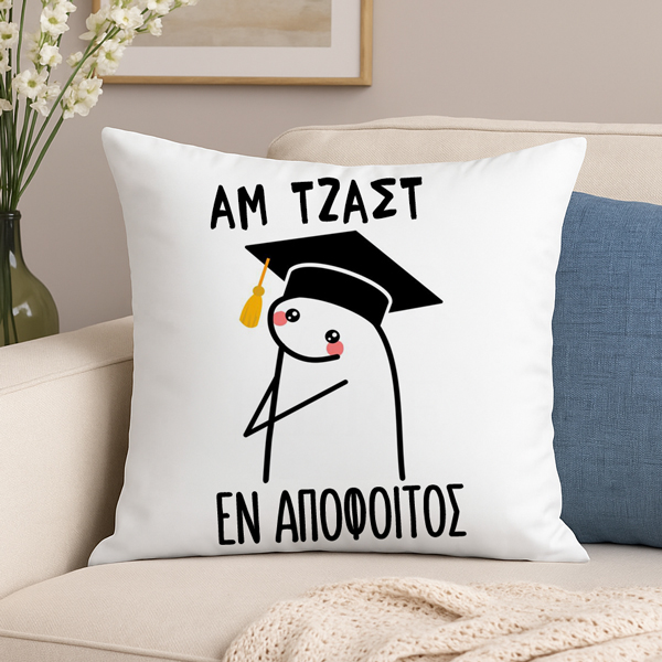 Μαξιλάρι Αποφοίτησης - Αμ Τζαστ αν απόφοιτος Μαξιλάρι Αποφοίτησης - Αμ Τζαστ αν απόφοιτος