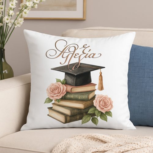 Μαξιλάρι Αποφοίτησης - Καπέλο και Βιβλία