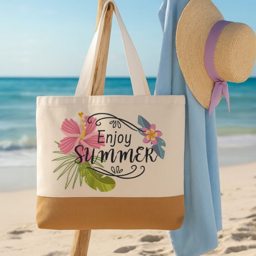 Πάνινη Τσάντα Ώμου - Enjoy Summer-1