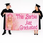 Πανό Αποφοίτησης - Barbie με φωτογραφία