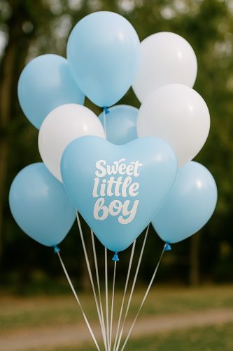 17 Μπαλόνι Καρδιά Sweet Little Boy 25 τεμ