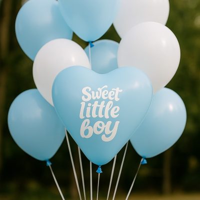 17 Μπαλόνι Καρδιά Sweet Little Boy 25 τεμ