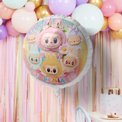 18 Μπαλόνι Foil Tυπωμένο LABUBU Στρογγυλό -1