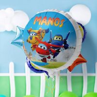18 Μπαλόνι Foil Tυπωμένο Super Wings Στρογγυλό