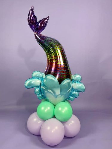 39 Μπαλόνι Ουρά Γοργόνας με πούλιες