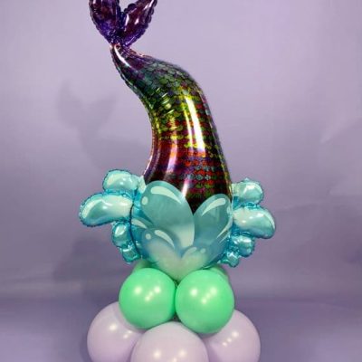 39 Μπαλόνι Ουρά Γοργόνας με πούλιες