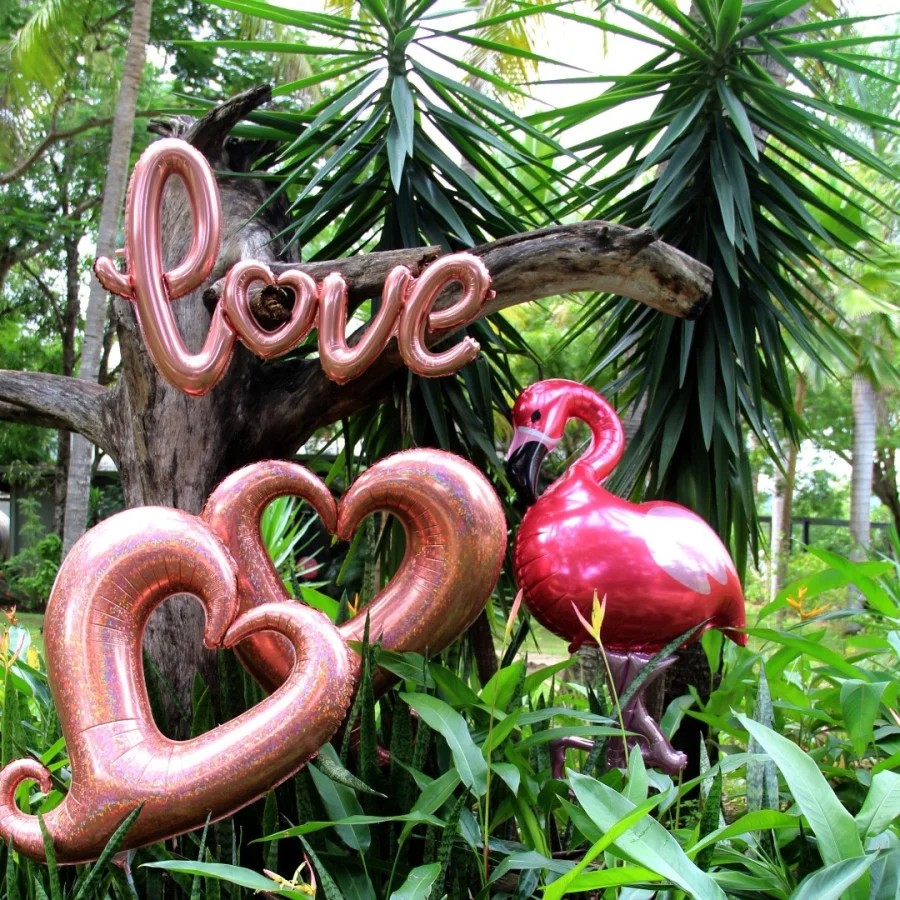 47'' Μπαλόνι Love ροζ χρυσό