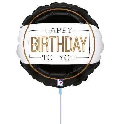 9'' Mini Shape Μπαλόνι Happy Birthday